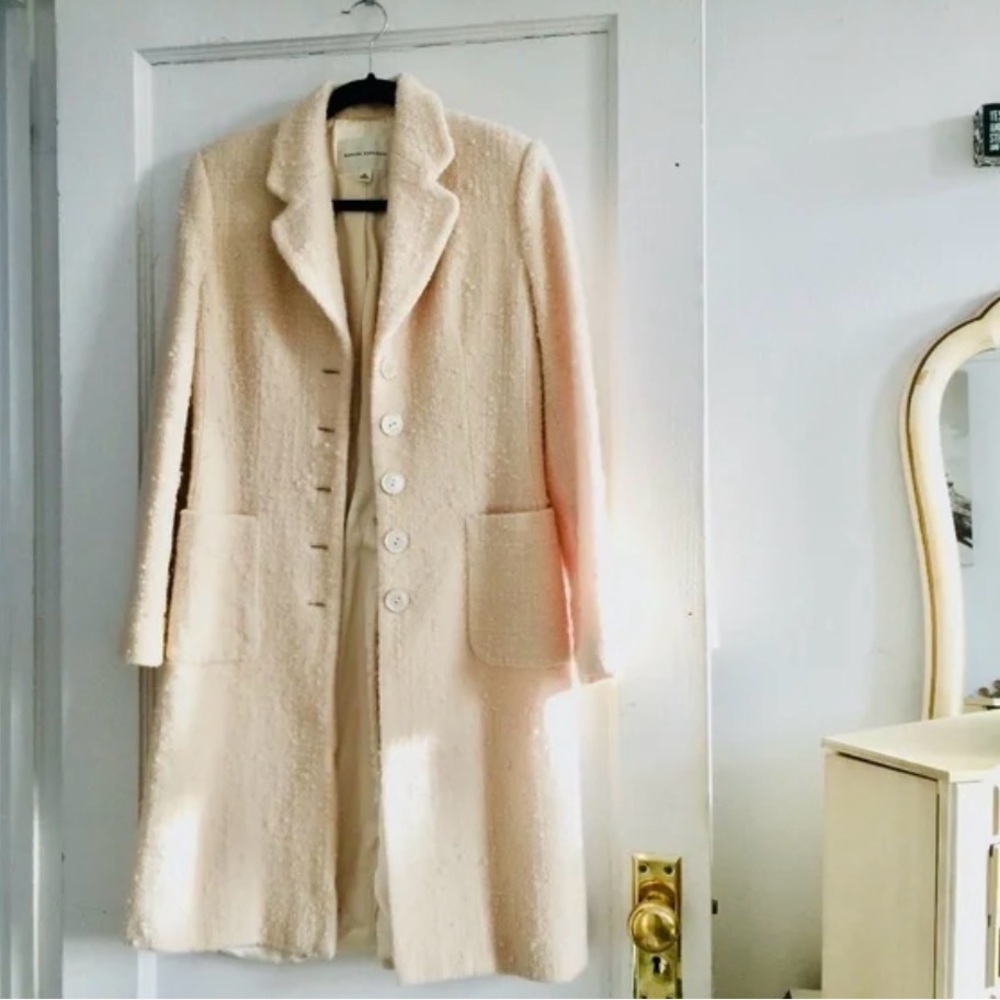 Banana Republic Cream Wool Peacoat XS